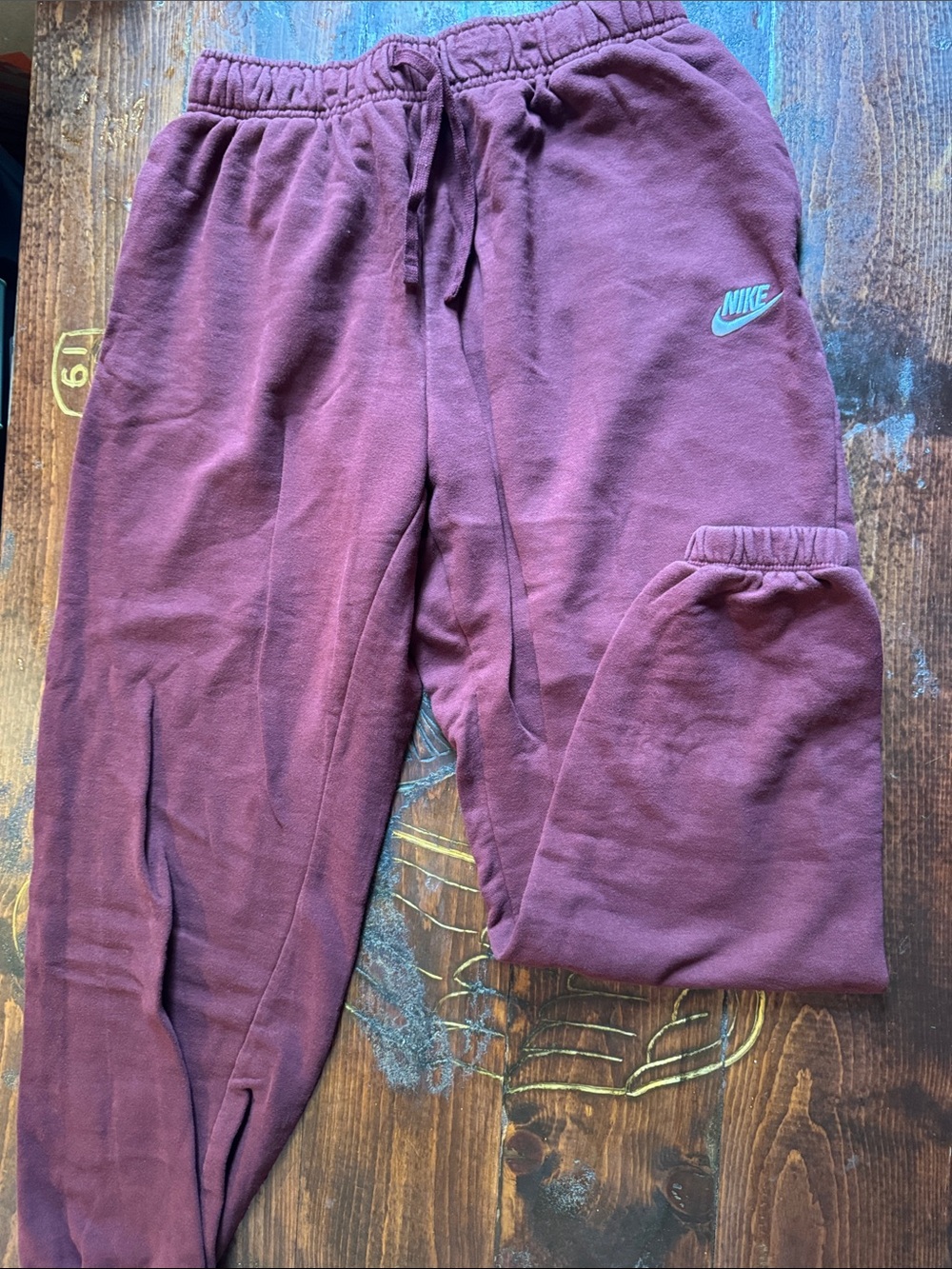 Nike Burgundy Jogger Sweatpants